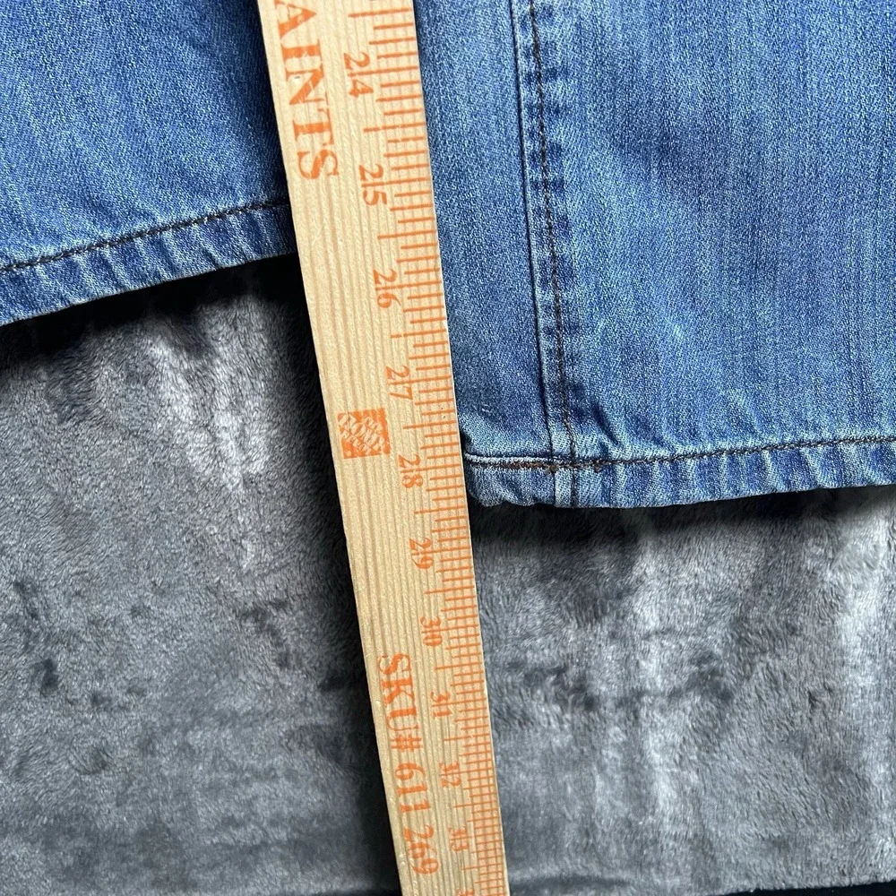 Vintage DKNY Blue Denim Jeans Men's Size 38x30 Embroidered Baggy Hip Hop Y2K